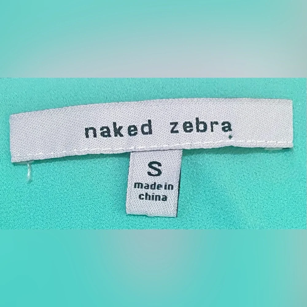 Naked Zebra Womens S Mint Green Cami Tank Top Boho Y2K Summer Beach Lightweight - Picture 10 of 12